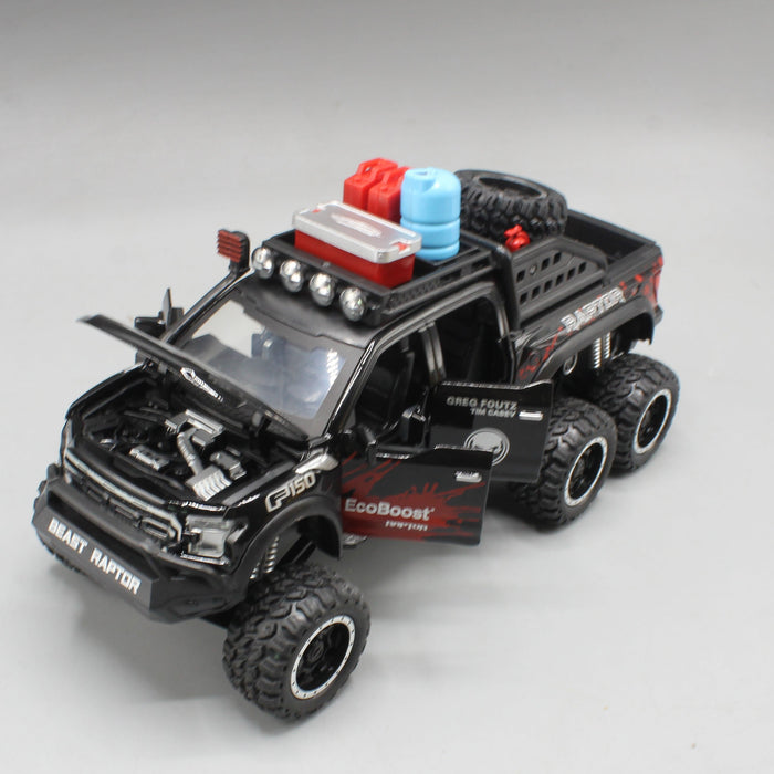 Diecast 6x6 Ford F-150 Beast Raptor Spray Truck