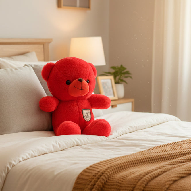 Cute Red Teddy Bear Soft Toy