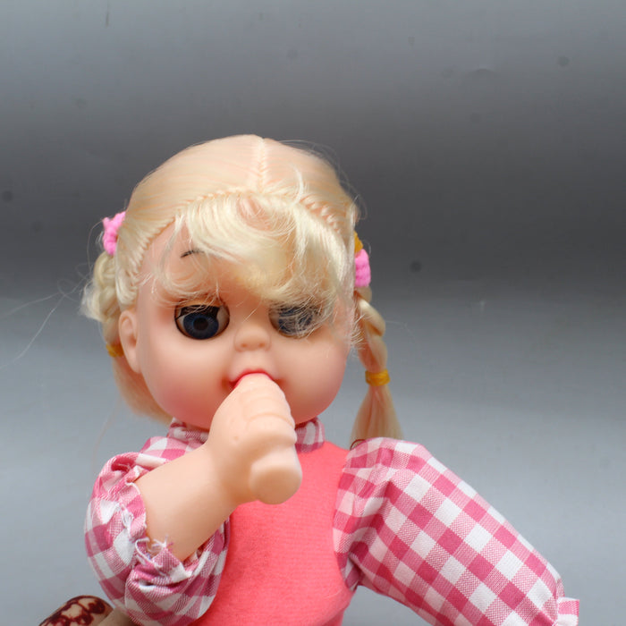 Musical Baby Doll with Tumb-Sucking