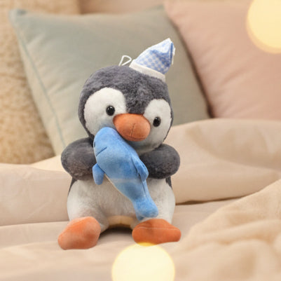 Plush Penguin with Hold Dolphin