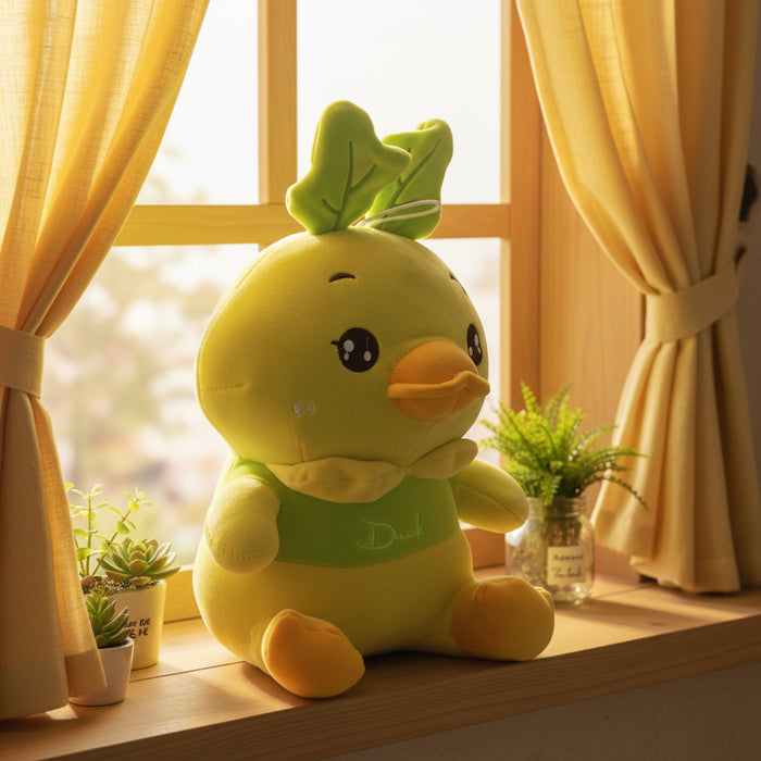 Leaf Shape Cartoon Duck Plush Toy