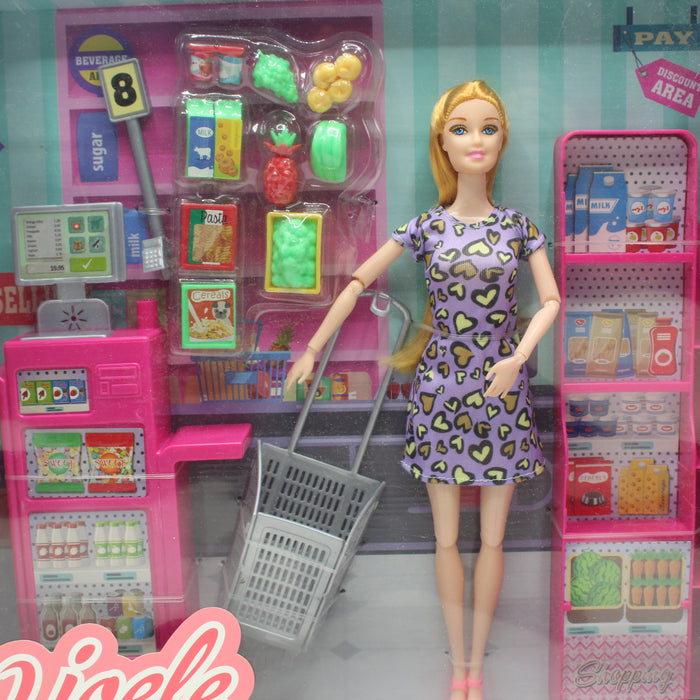 Super Market Accessories with Doll