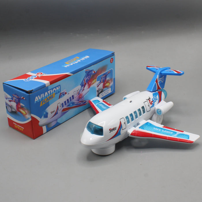 Aviation Airplane with Lights & Spray