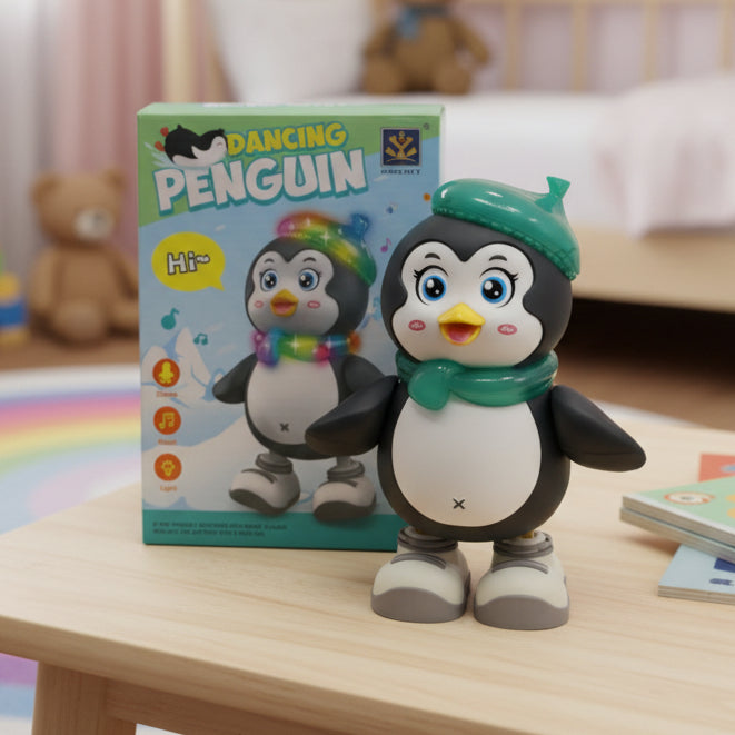 Dancing Penguin Doll With Light Music