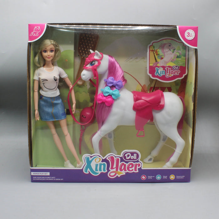 Kin Yaer Doll with Riding Horse