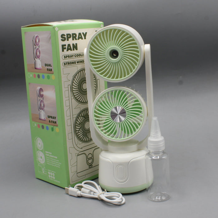 Rechargeable Head Cooling Spray Fan