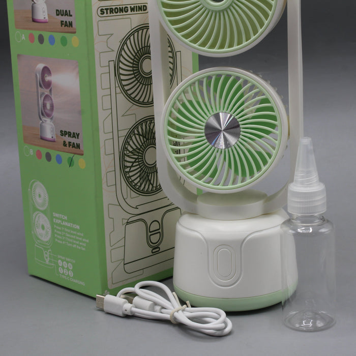 Rechargeable Head Cooling Spray Fan