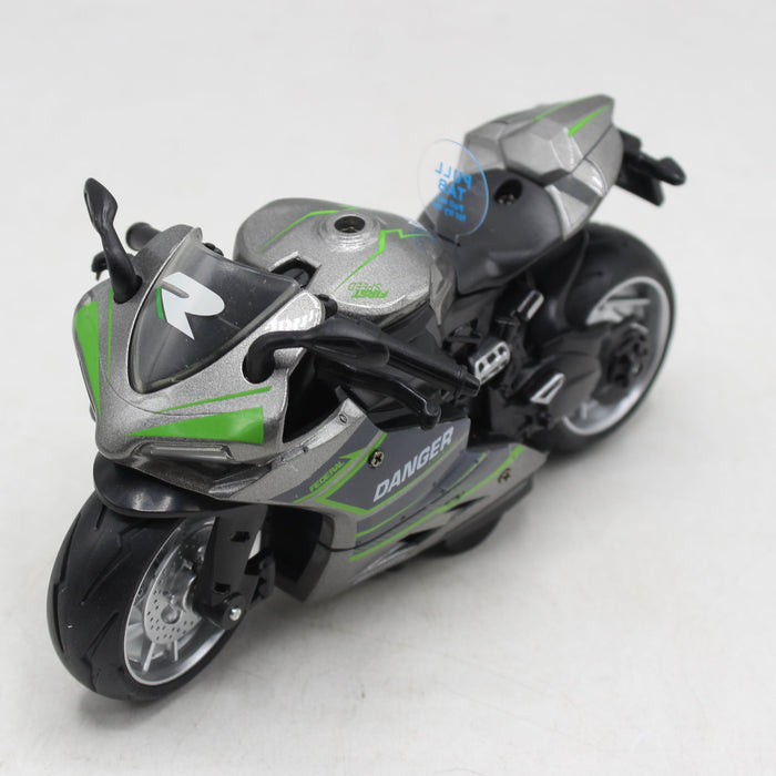 Die-Cast Metal Body Heavy Bike Assorted Colors