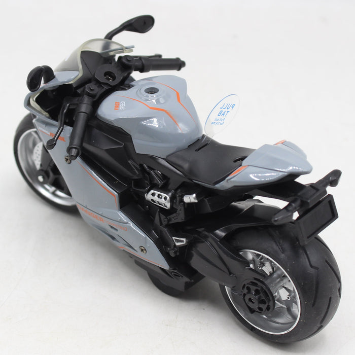 Die-Cast Metal Body Heavy Bike Assorted Colors