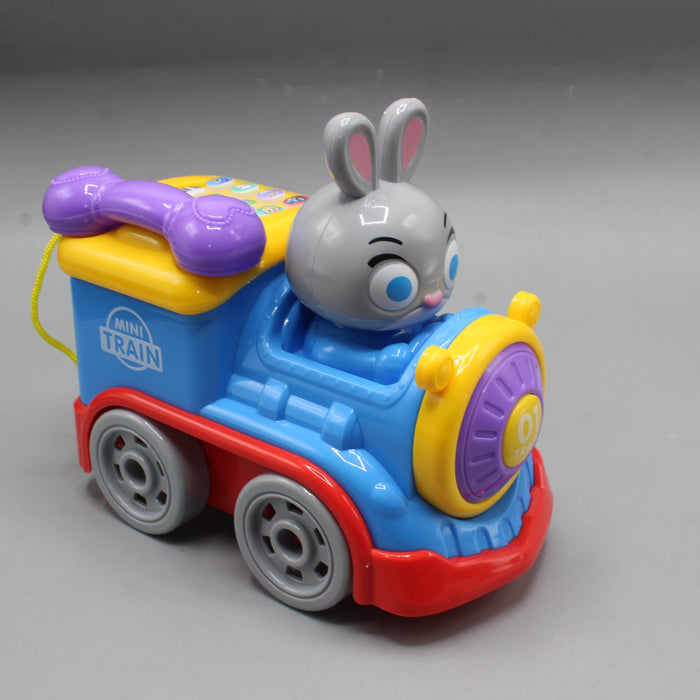 2-in-1 Musical Train Telephone with Lights