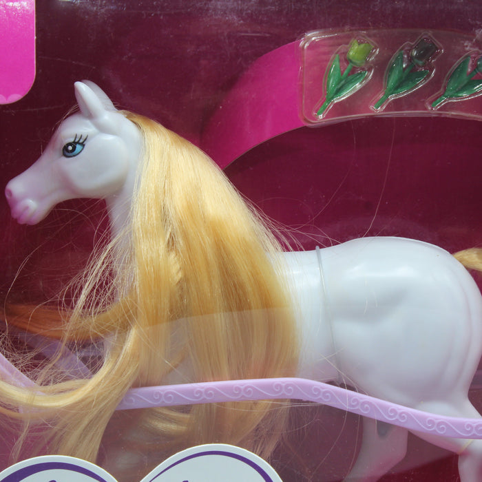 Horse Trolley with Doll