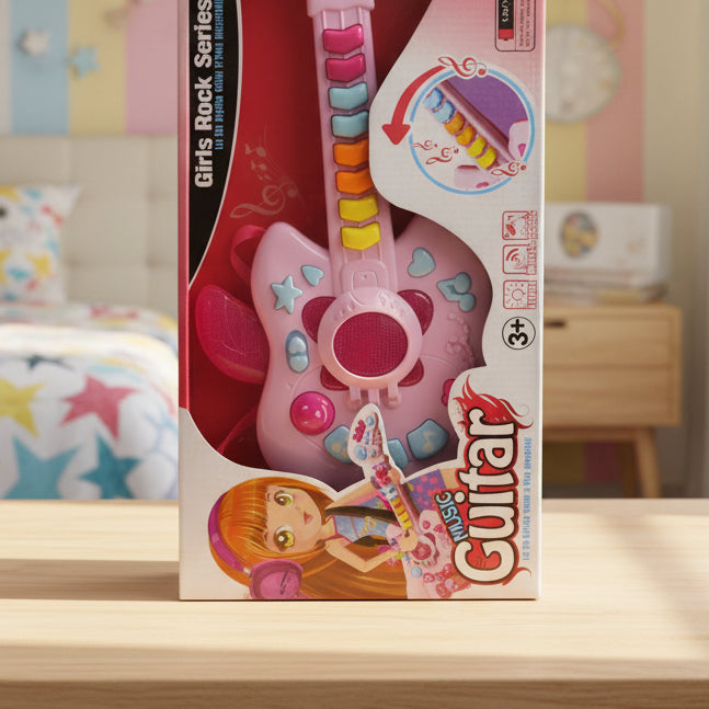 Girls Musical Guitar With Lights