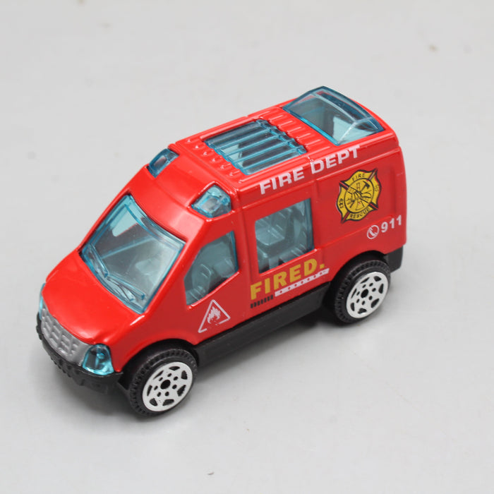 Diecast Fire Brigade Car Pack of 6