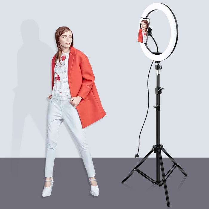 26cm Ring Light with 2.1 Adjustable Tripod Stand