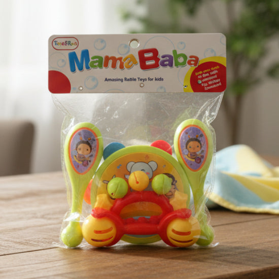 Animal Theme Drum Rattles