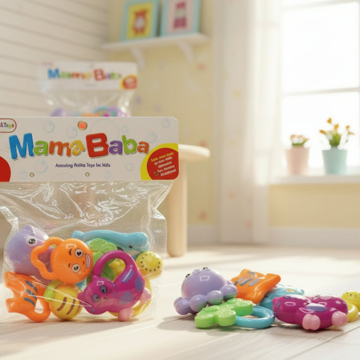 Amazing Animal Theme Baby Rattles