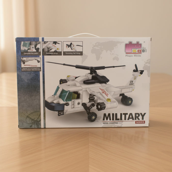 Military Seige Chopper Blocks 360  Pieces