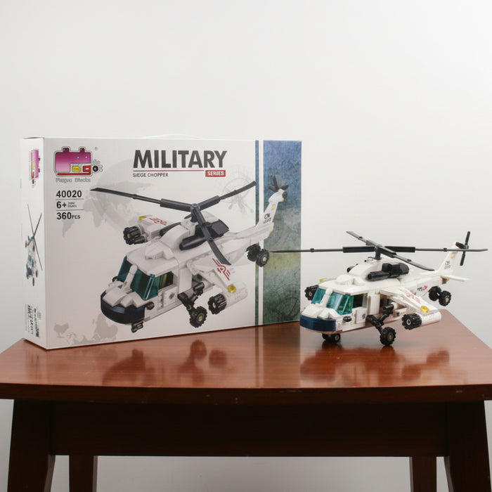 Military Seige Chopper Blocks 360  Pieces