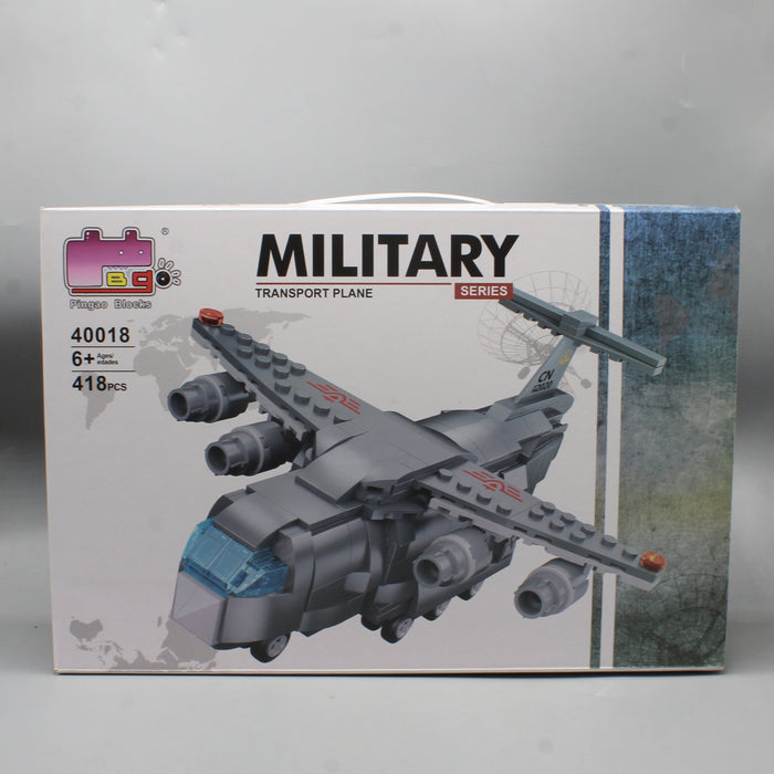 Military Transport Plane Blocks 418 Pieces