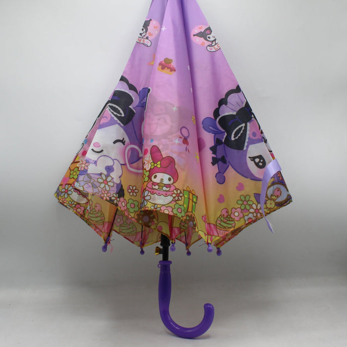 Cute Kuromi Theme Kids Umbrella