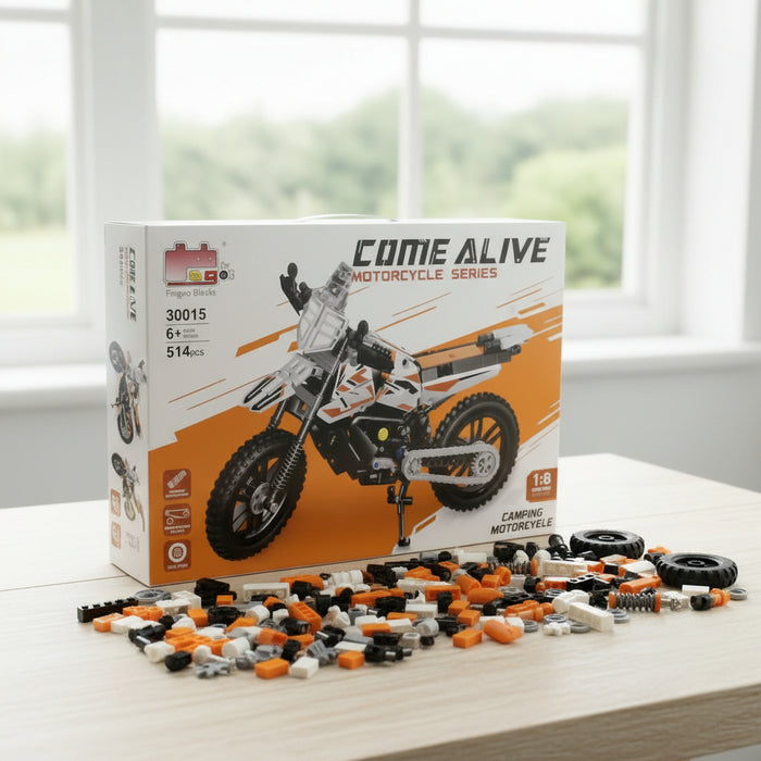 Brick Blocks Capming Motorcycle 514 Pieces