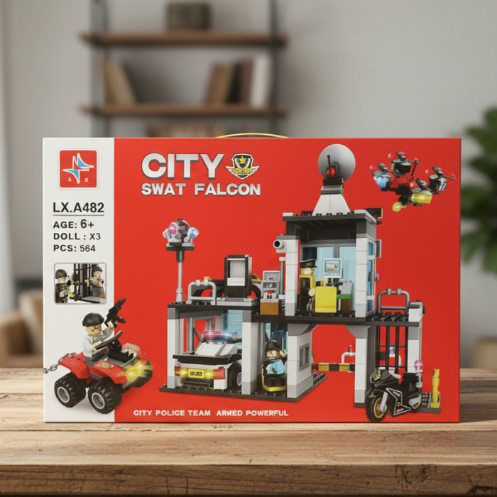 City Police Swat Falcon Brick Blocks