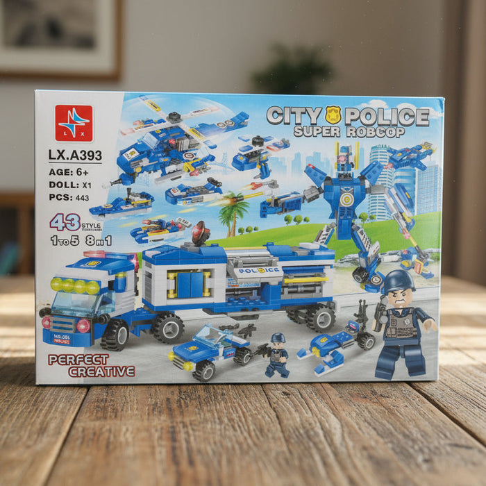City Police Super Robcop 8-in-1 Blocks
