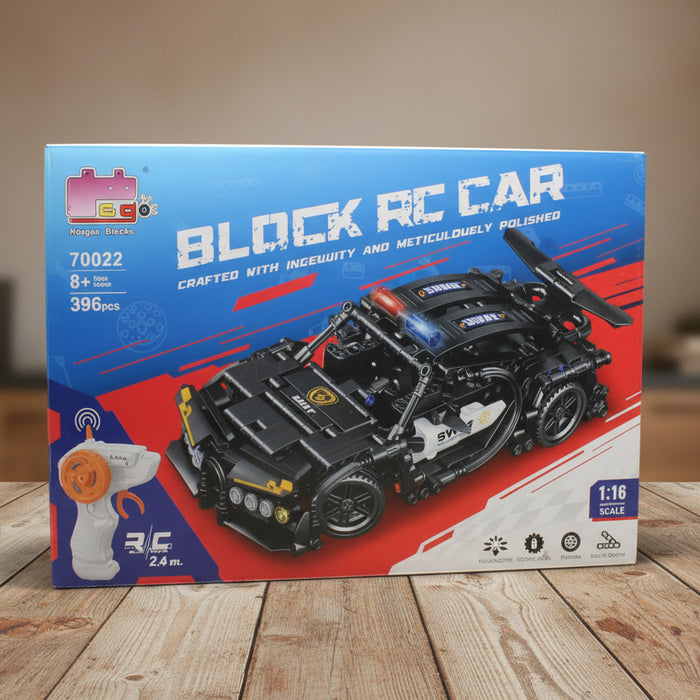 RC Swat Police Car Brick Blocks 396 Pieces