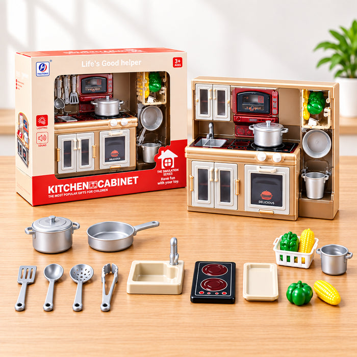 Kitchen Capinet Playset with Light & Music