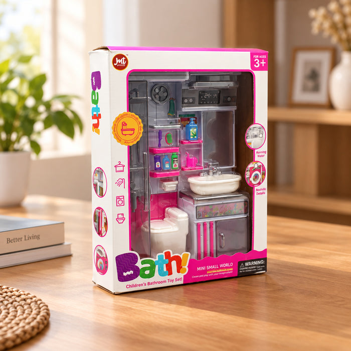 Mini Bathroom Set with Lights