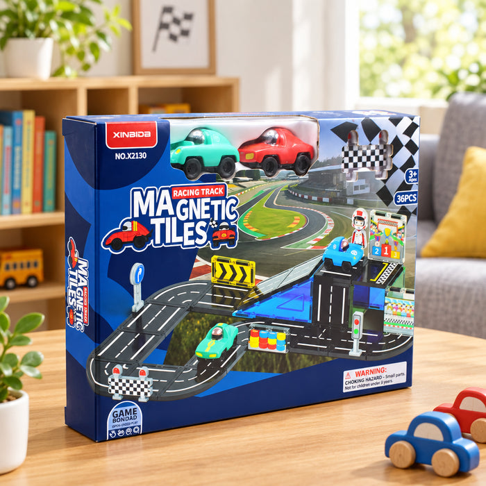 Magnetic Tiles Racing Track 36 Pieces