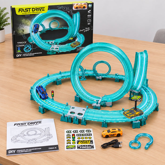 Luminous Fast Drive Glowing Track Set