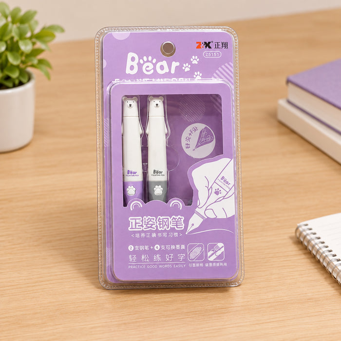 Cute Bear Design Pen Set