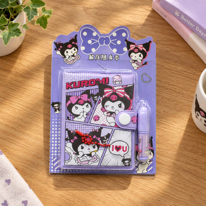 Kuromi Theme Diary With Mini Pen