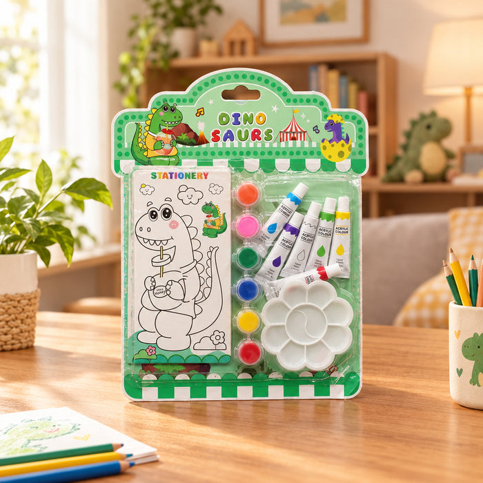 Dinosaur Water Color Stationary Set