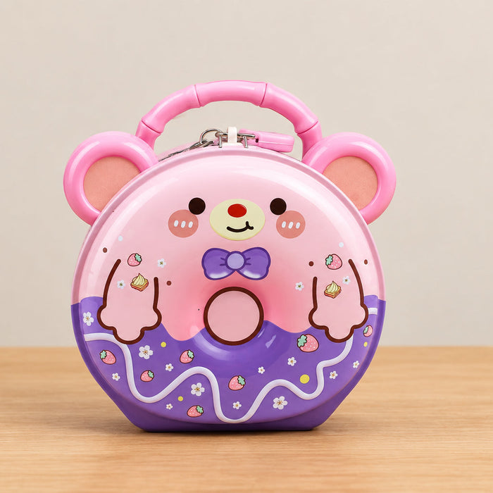Bear Donut Shape Piggy Bank