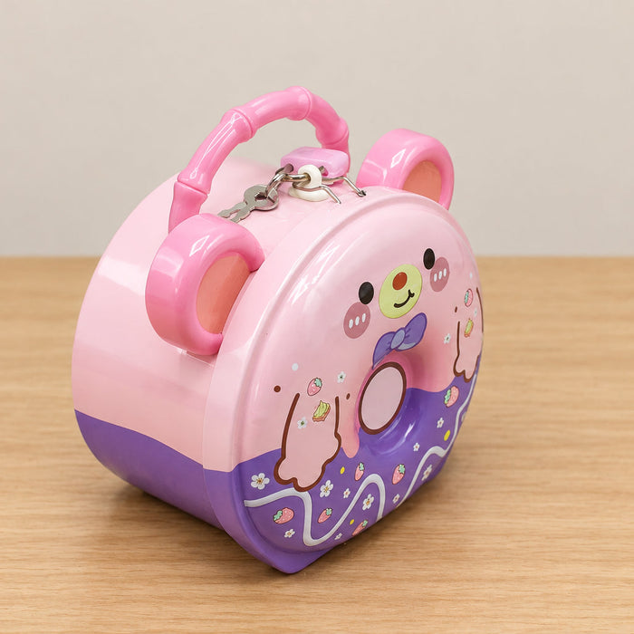 Bear Donut Shape Piggy Bank