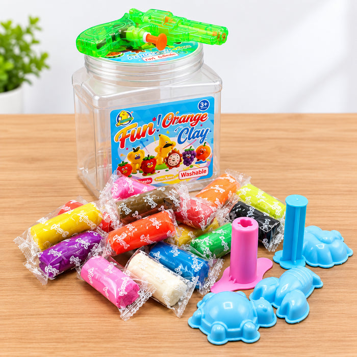 Fun Change Clay Dough Jar 16 Color
