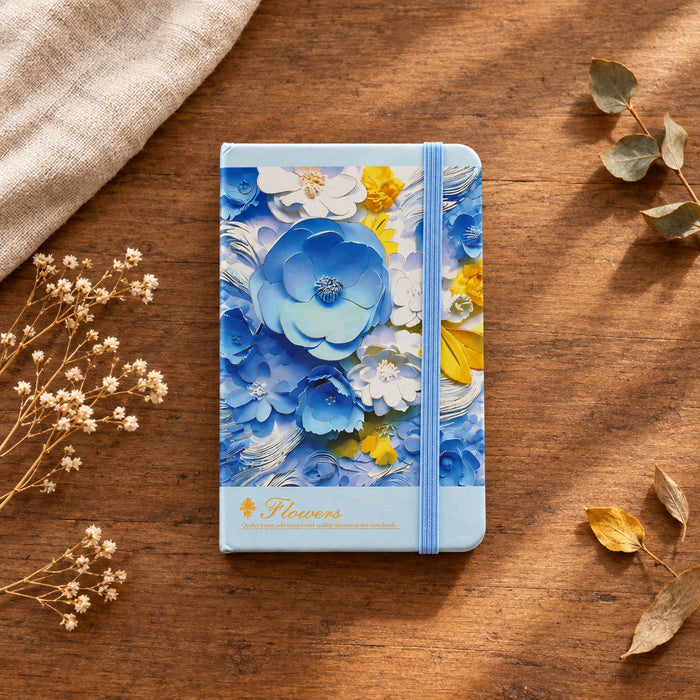 Blue Floral Pocket Notebook