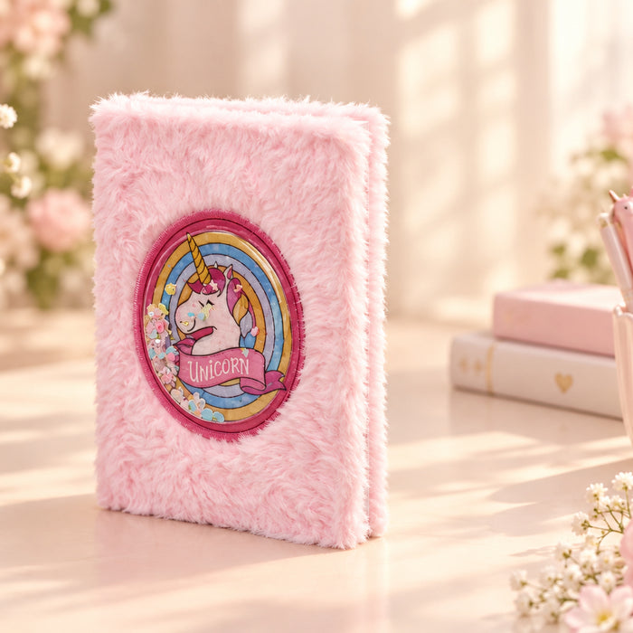 Star Unicorn Theme Plush Diary