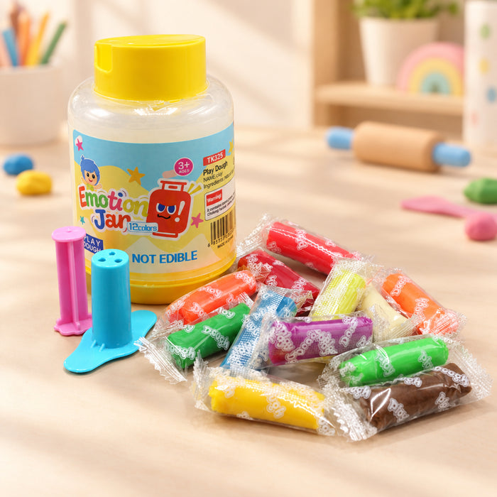 Emotion Jar Play Dough 12 Colors