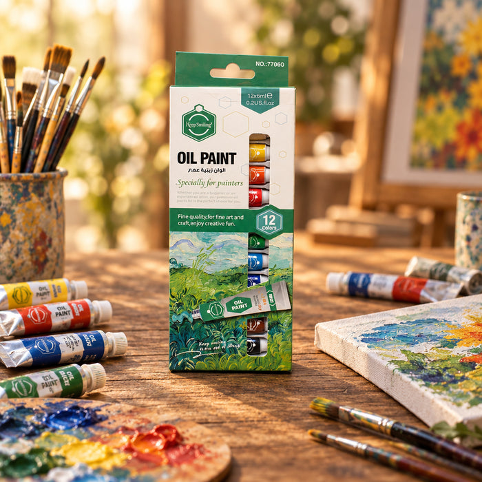 Premium Oil Paint Color Set Pack of 12