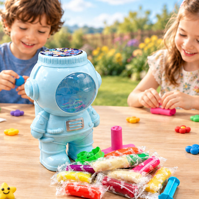 Astronaut Modeling Clay Dough