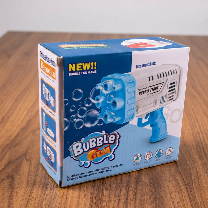 Space Rocket Bazooka Bubble Gun Toy 36 Holes