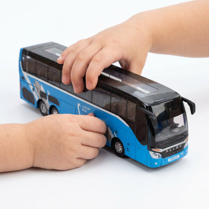 Diecast Tour Bus with Light & Sound
