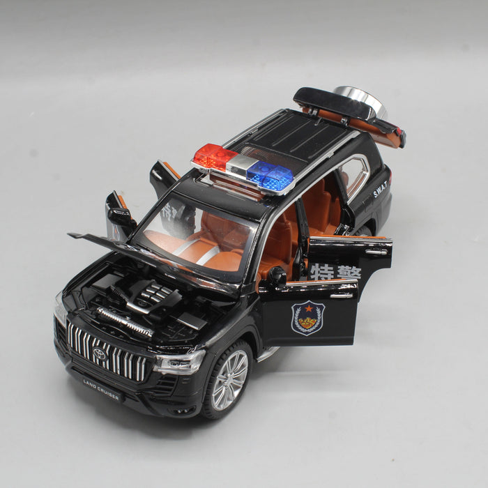 Diecast Toyota Prado Police Car with Light & Sound