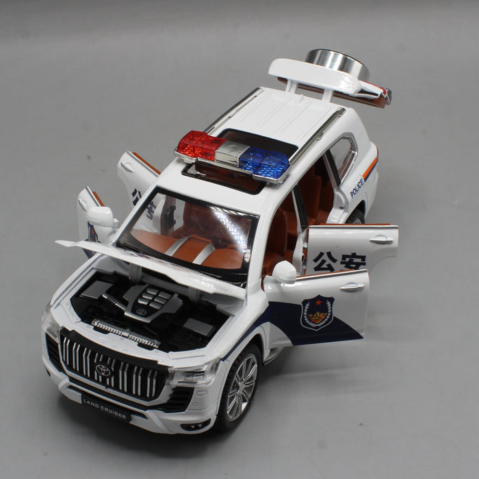 Diecast Toyota Prado Police Car with Light & Sound