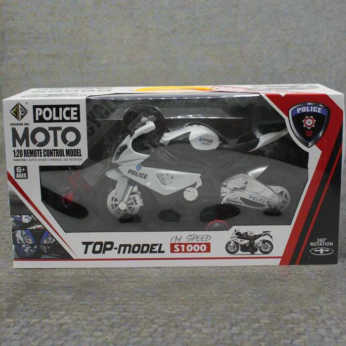 RC Police Motorcycle with Light & Sound