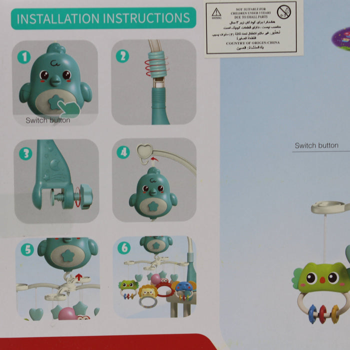 Hanging Baby Rattles Musical Crib