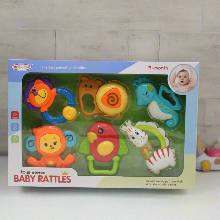 Different Animal Theme Baby Rattles